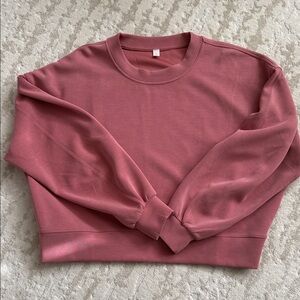 Lululemon Chill-On Pullover Scuba Feel — Sandstone Pink — Size 12